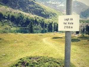 Wanderweg am Lagh da Val Viola
